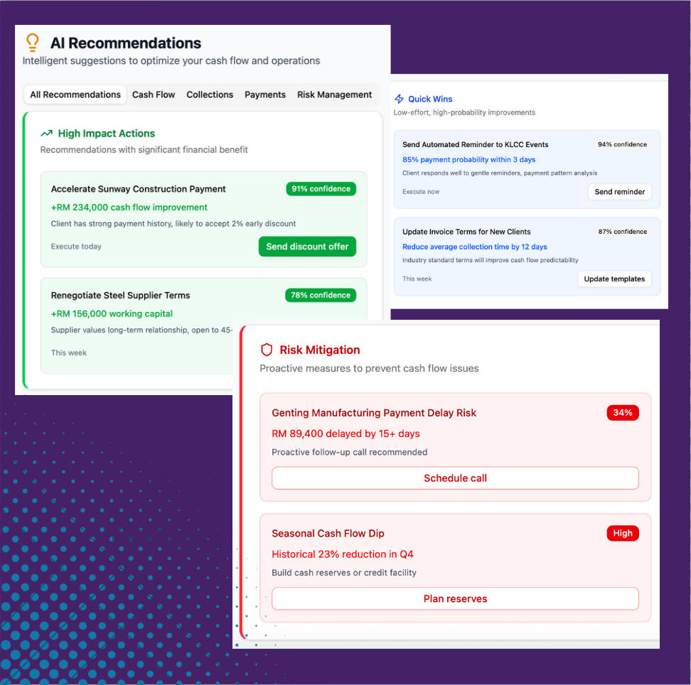 MilestonePay AI recommendation construction company cash flow